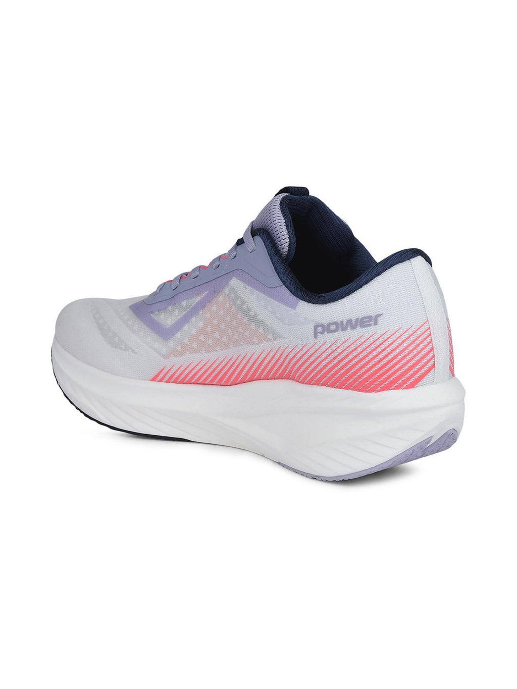 Womens White Lightweight Durable Running Shoes | SH9 - view 3