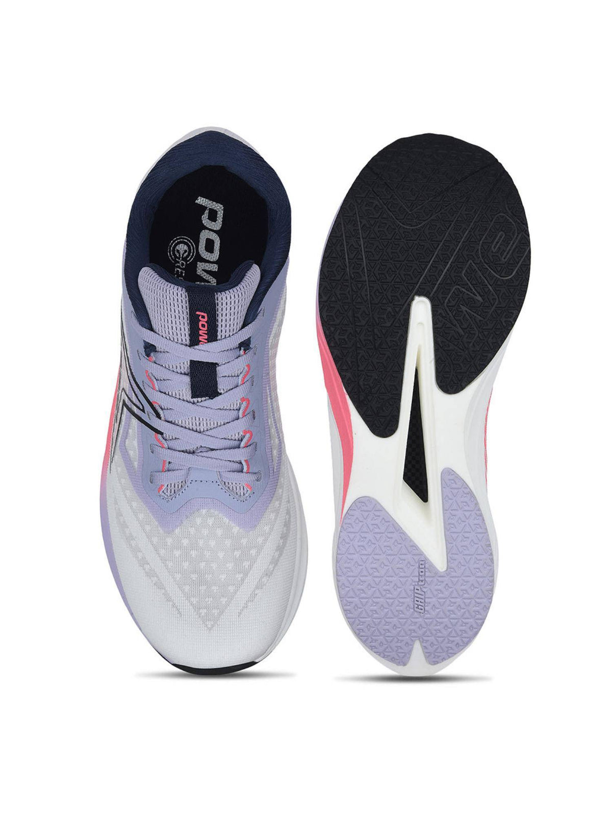 Womens White Lightweight Durable Running Shoes | SH9 - view 4