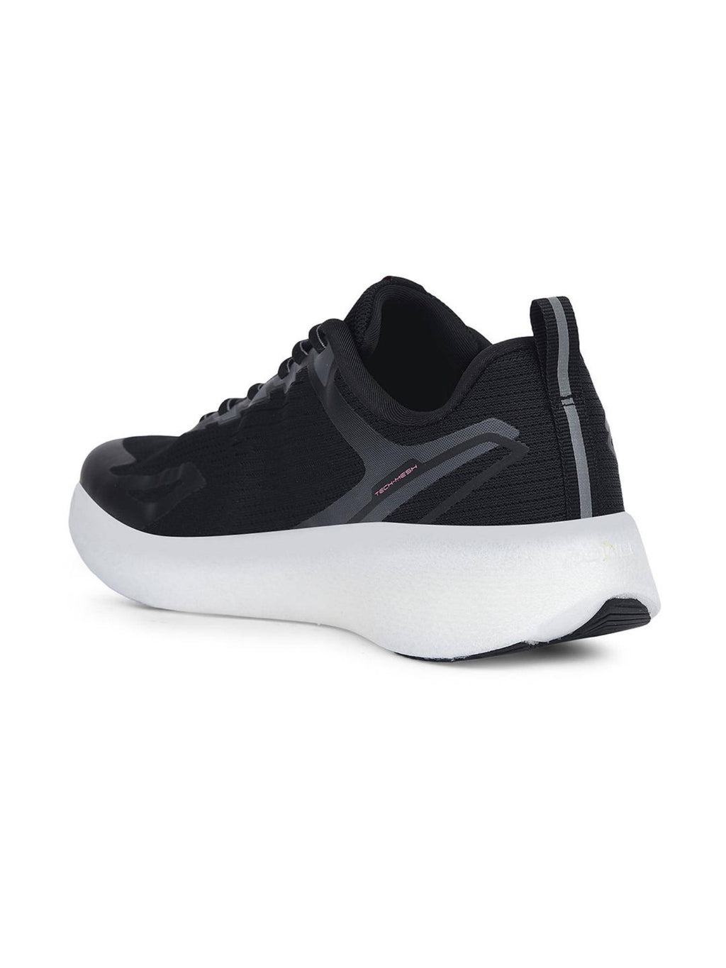 Womens Black Lightweight Durable Running Shoes | SH9 - view 3