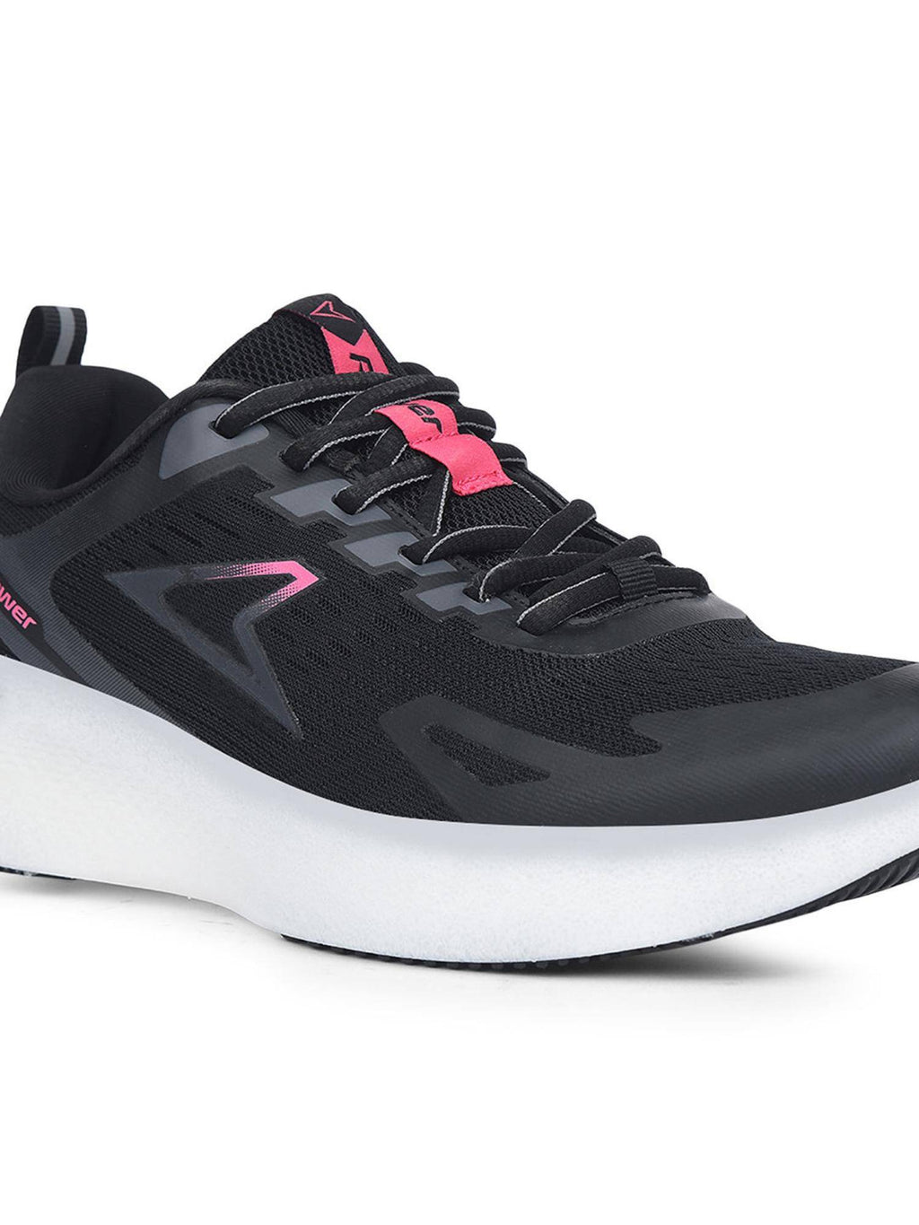 Womens Black Lightweight Durable Running Shoes | SH9 - view 5