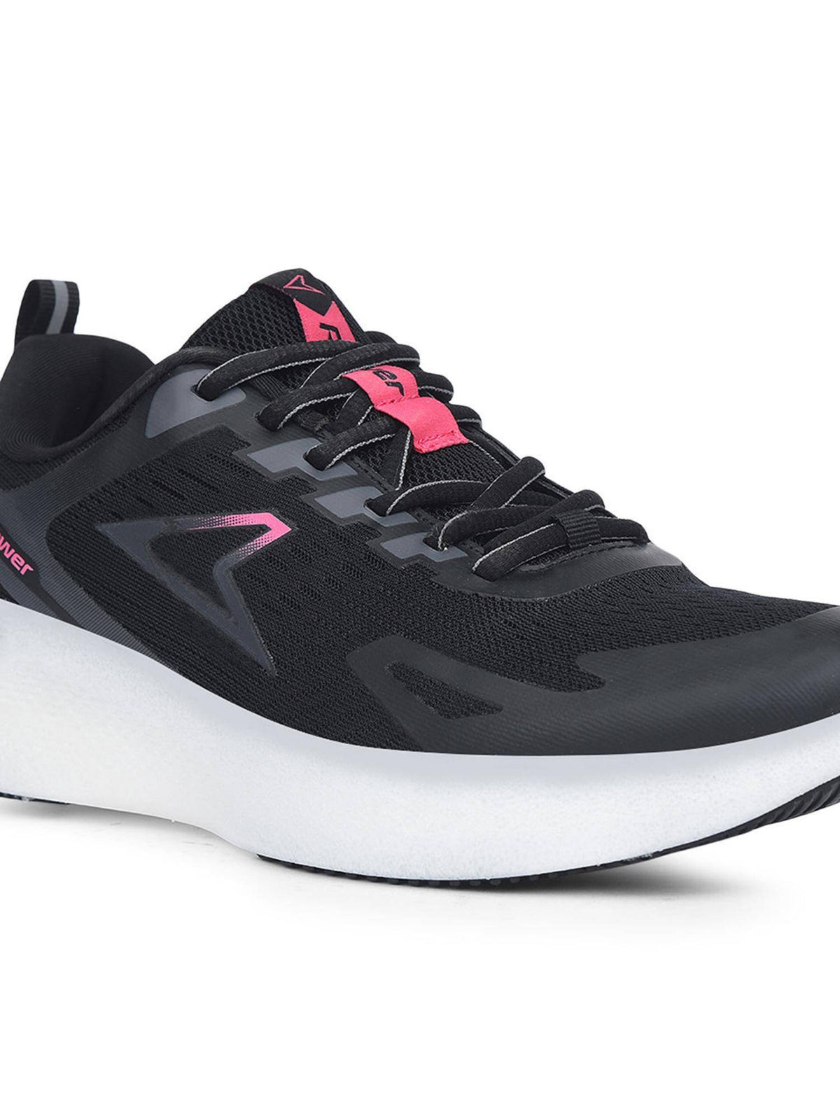 Womens Black Lightweight Durable Running Shoes | SH9 - view 5