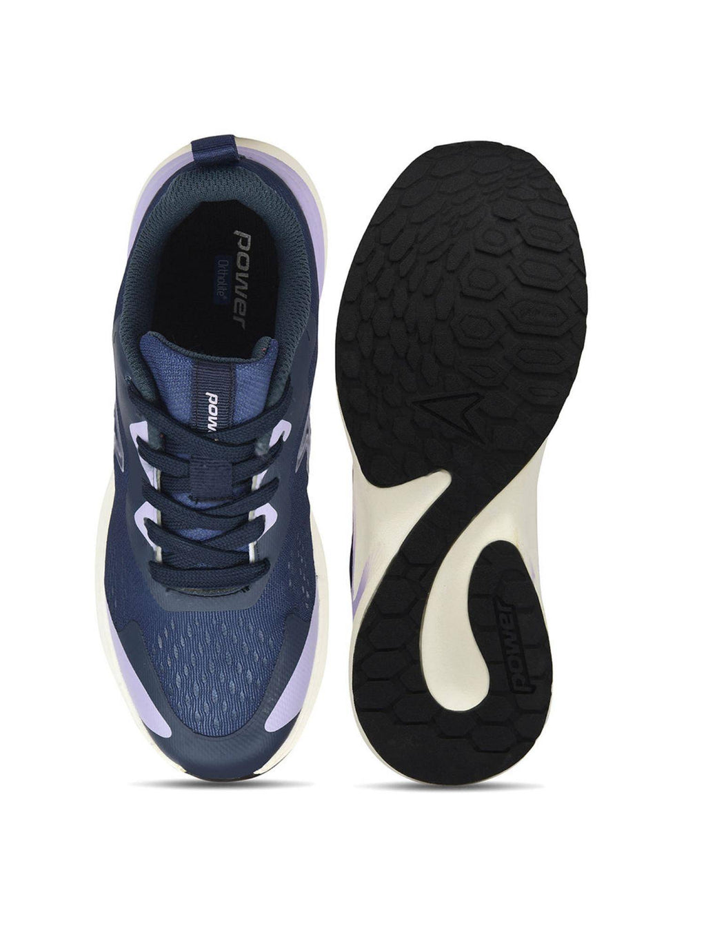 Womens Navy Blue Lightweight Durable Running Shoes | SH9 - view 4