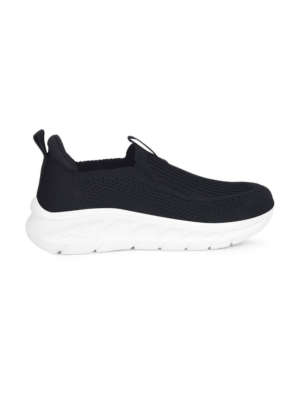 Womens Black Lightweight Slip-On Running Shoes | SH9 - view 2