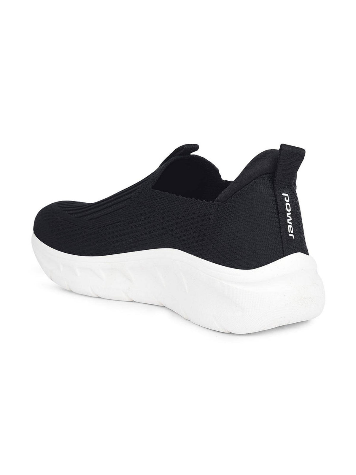 Womens Black Lightweight Slip-On Running Shoes | SH9 - view 3