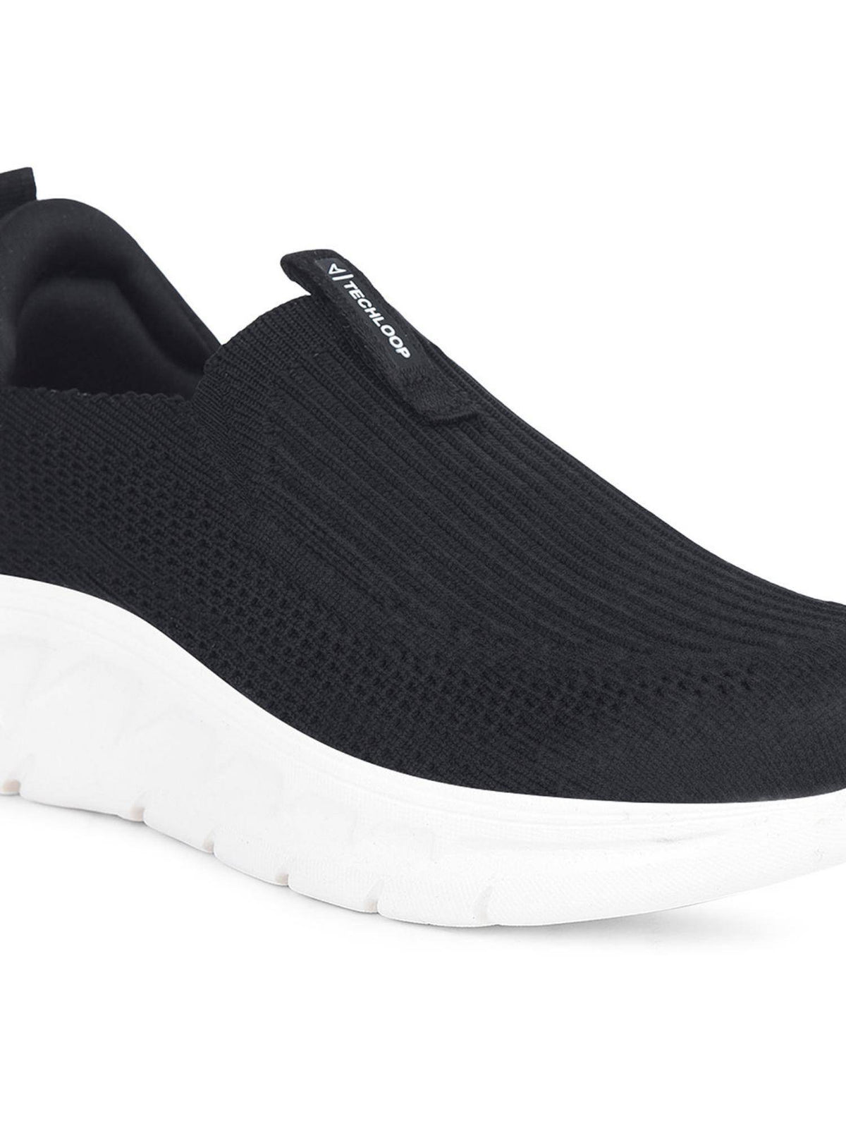 Womens Black Lightweight Slip-On Running Shoes | SH9 - view 5
