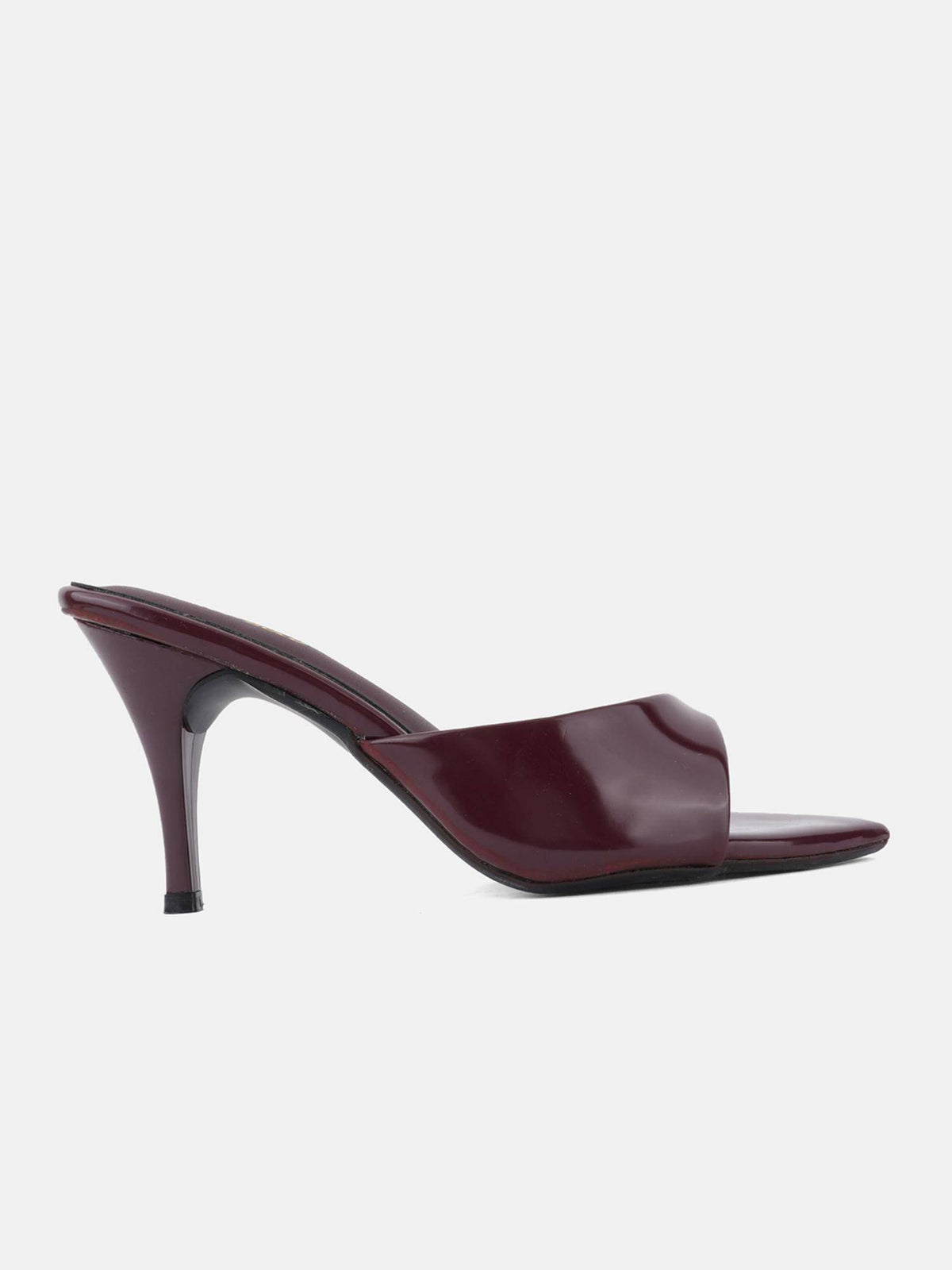 Womens Maroon Pointed Toe Stilettos Heels | H78 - view 4
