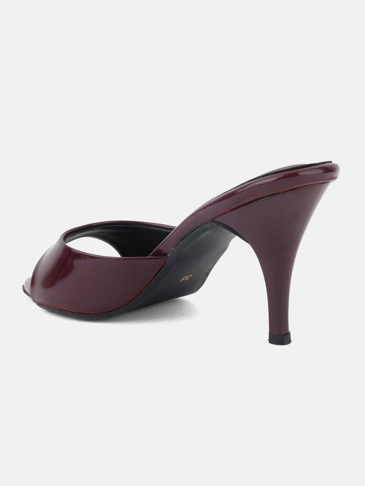 Womens Maroon Pointed Toe Stilettos Heels | H78 - view 5