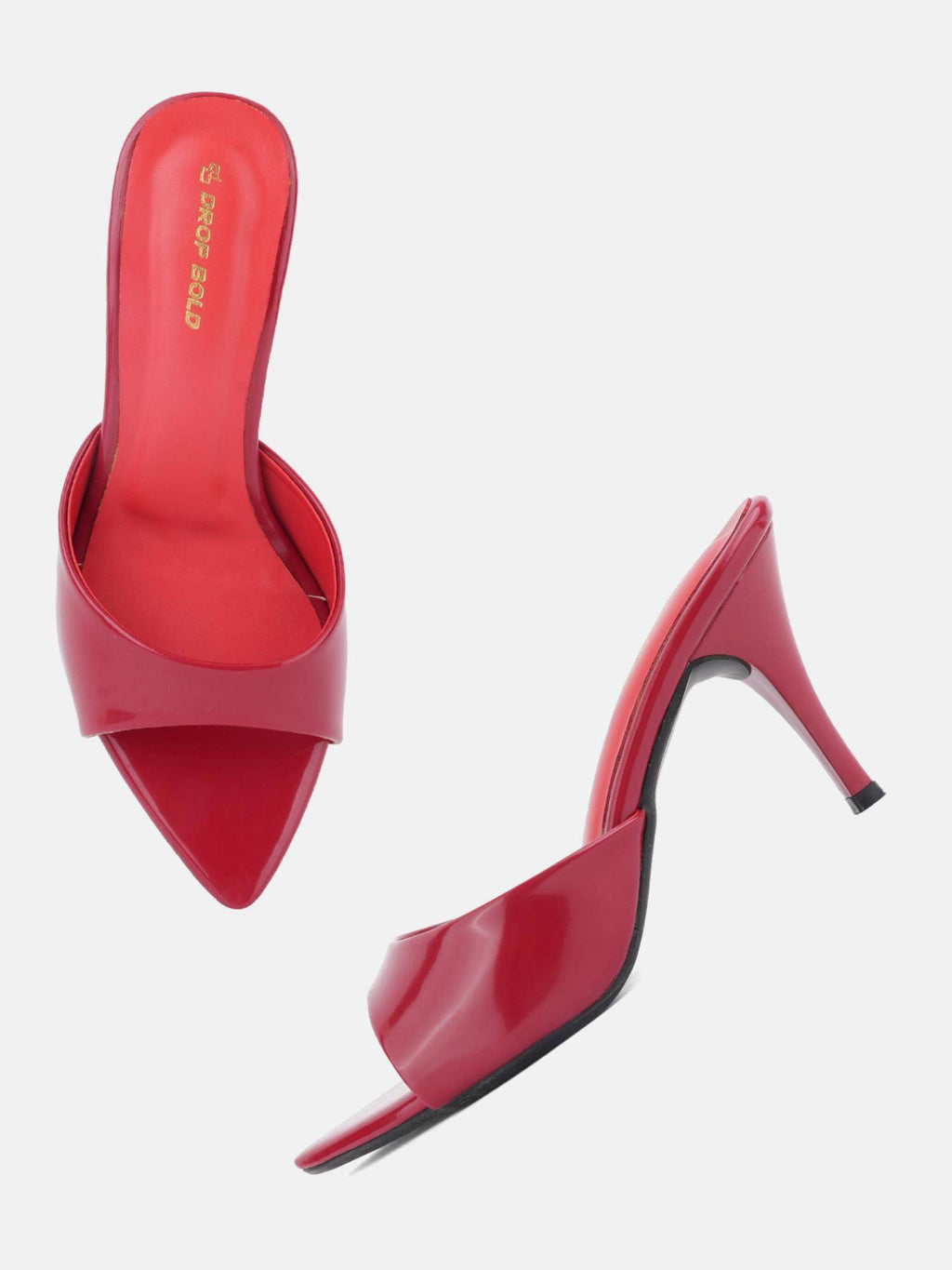 Womens Red Pointed Toe Stilettos Heels | H78 - view 2