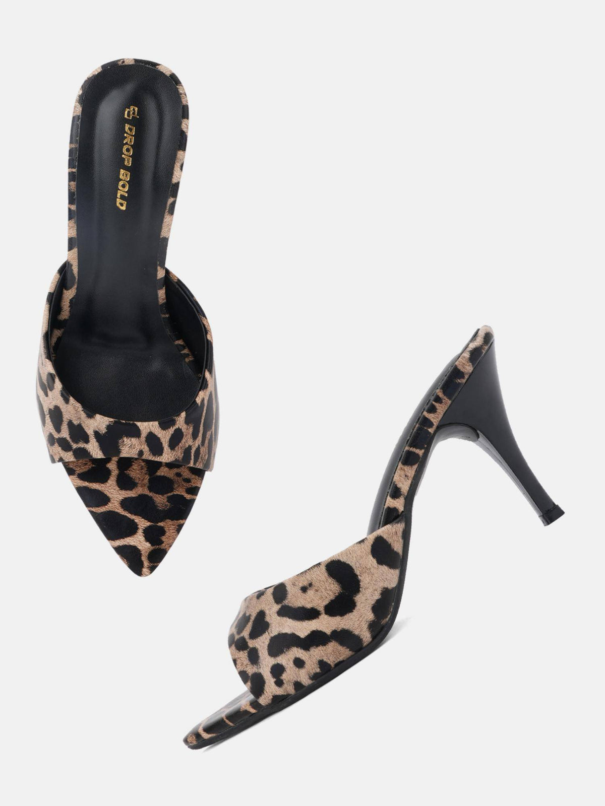 Womens Leopard Printed Pointed Toe Slim Stilettos Heels | H78 - view 2