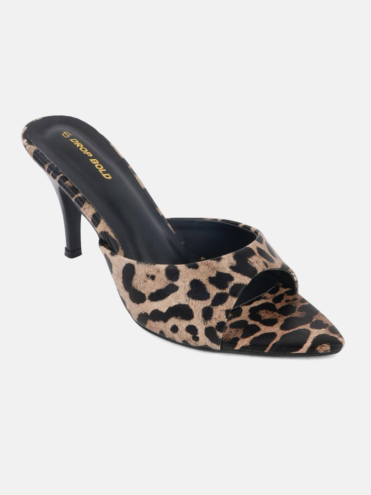 Womens Leopard Printed Pointed Toe Slim Stilettos Heels | H78 - view 3