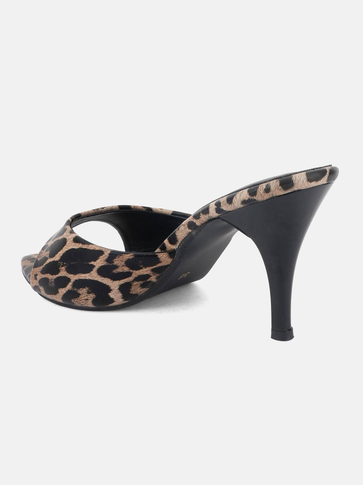 Womens Leopard Printed Pointed Toe Slim Stilettos Heels | H78 - view 5