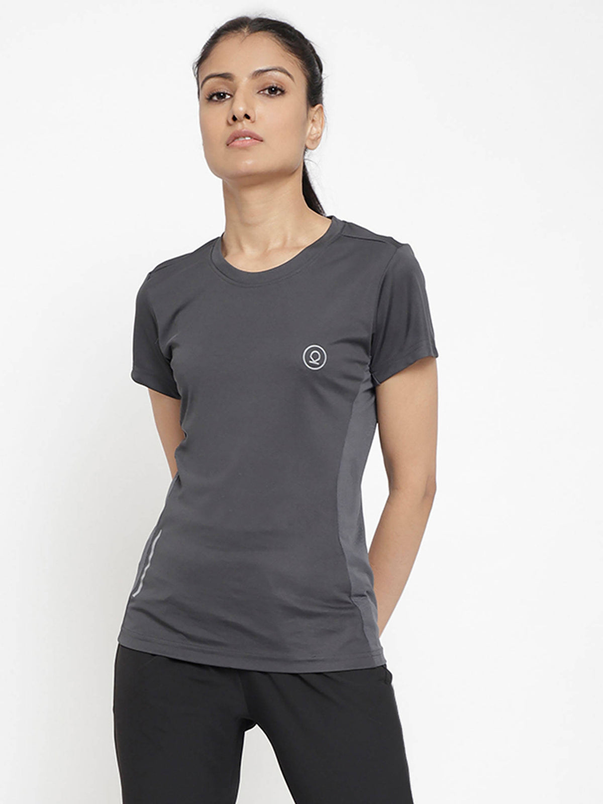 Women Round Neck Dry Fit Gym Sports T-Shirt | TS56 - view 37