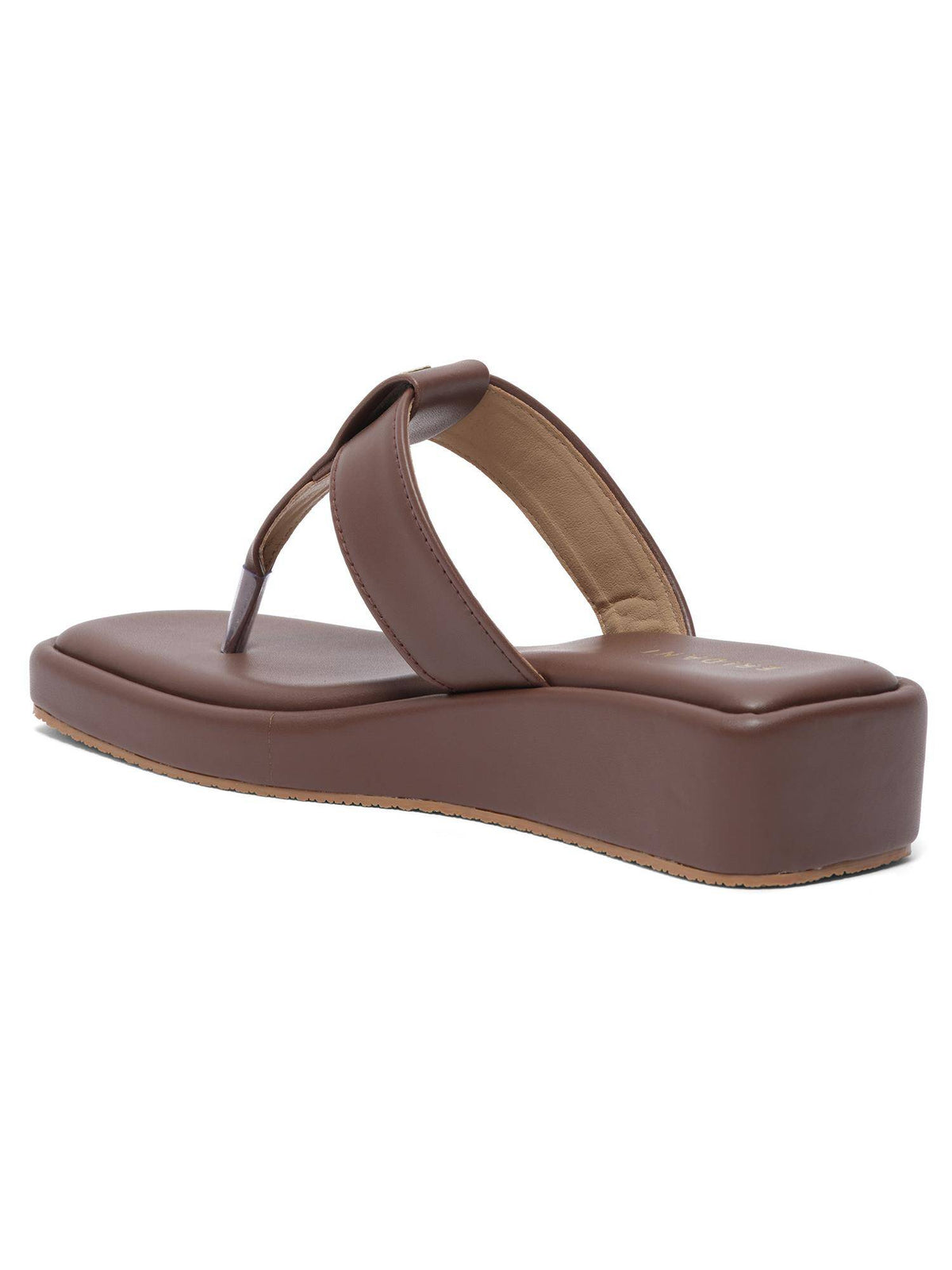 Women Dovie Brown Cushioned Platform Sandal | SD89 - view 4