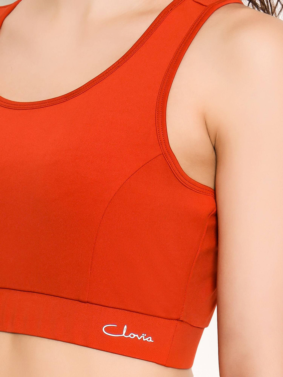 Medium Impact Padded Racerback Sports Bra in Black | sb09 - view 14