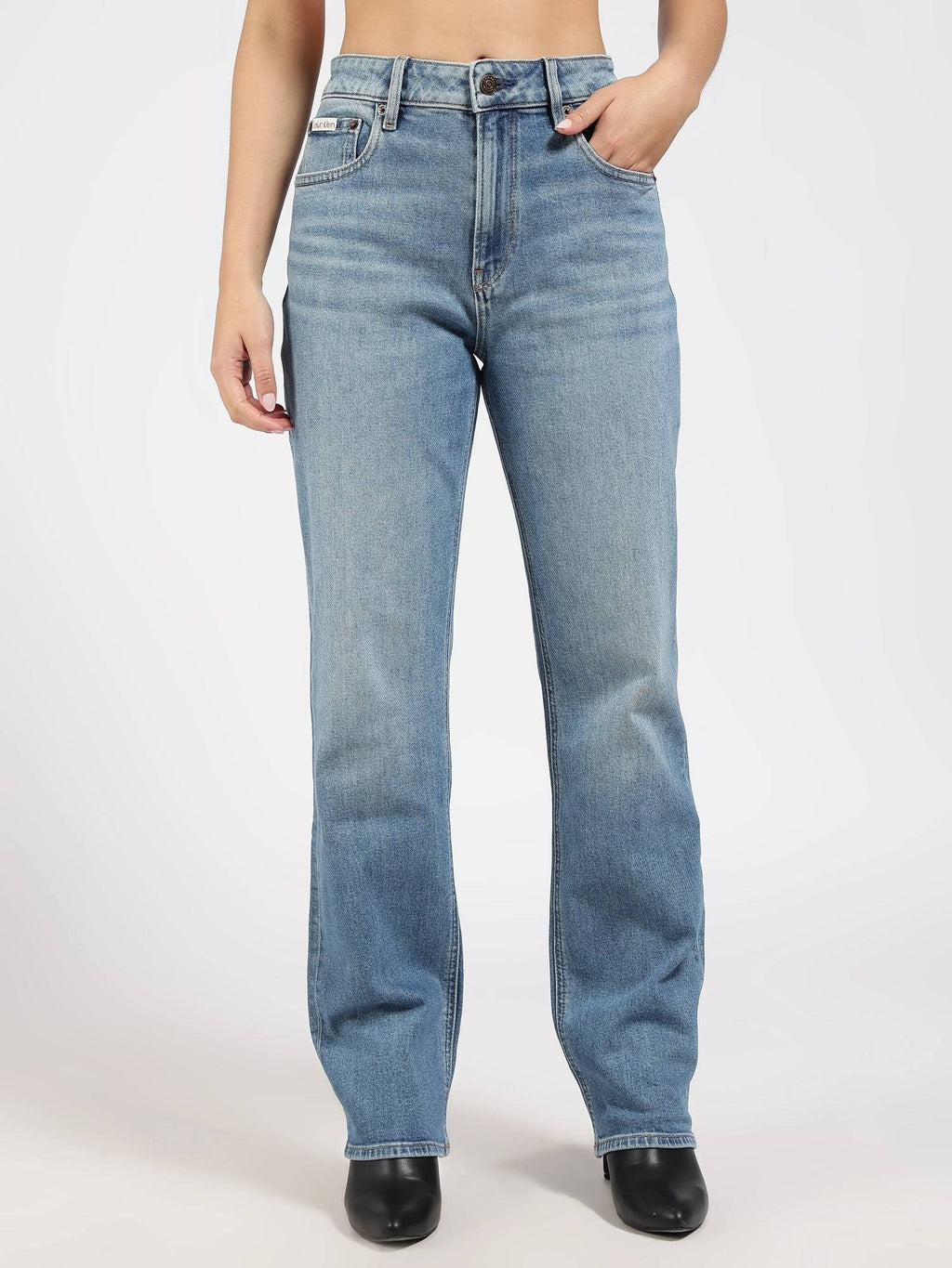 Light-Wash Regular Fit Mid Rise Jeans | ST23 - view 5