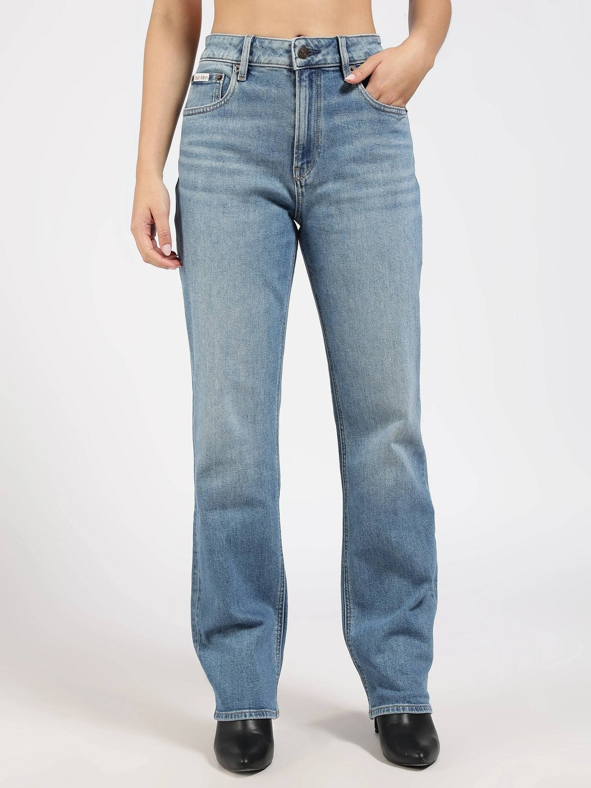 Light-Wash Regular Fit Mid Rise Jeans | ST23 - view 5