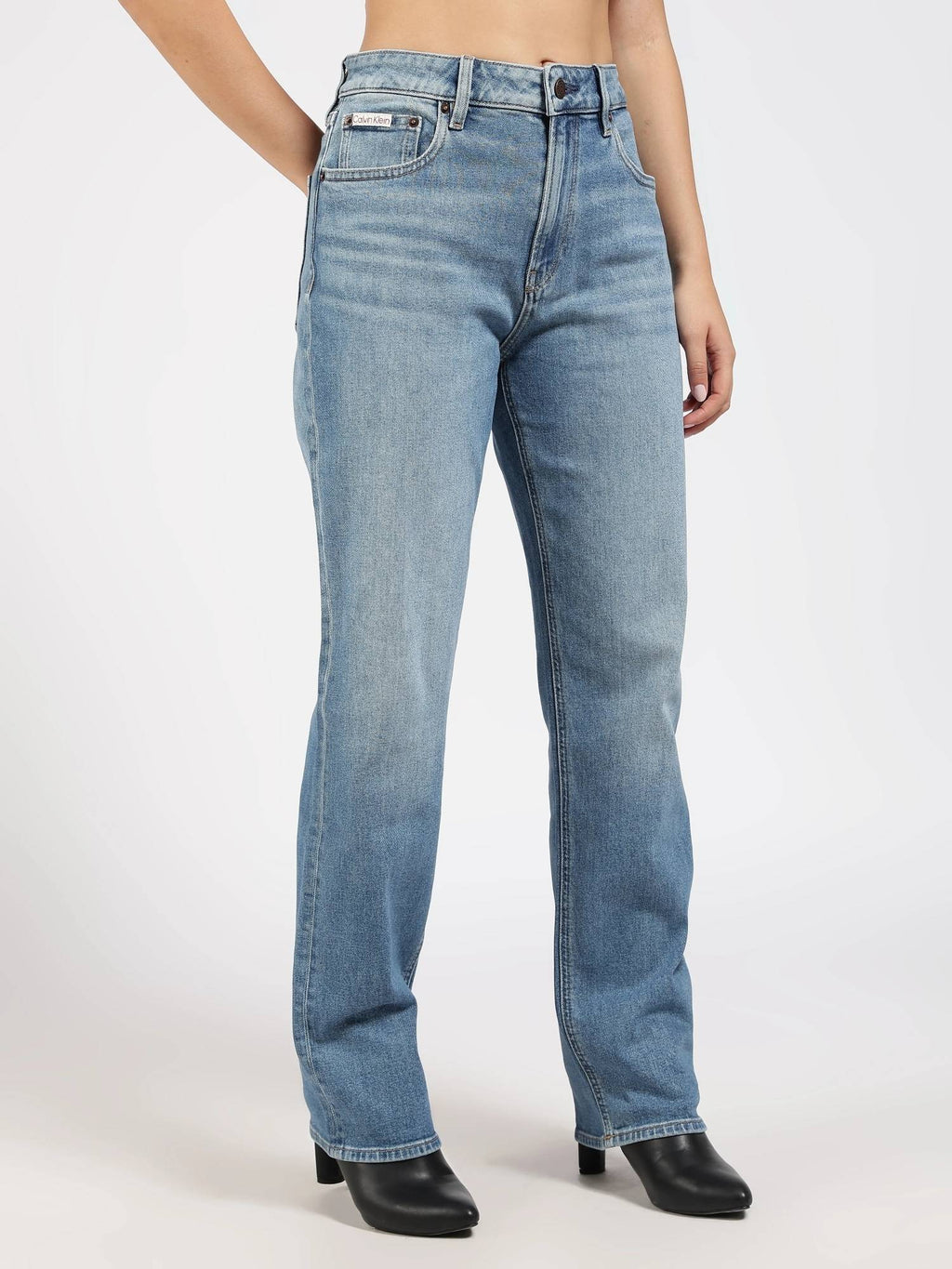 Light-Wash Regular Fit Mid Rise Jeans | ST23 - view 6