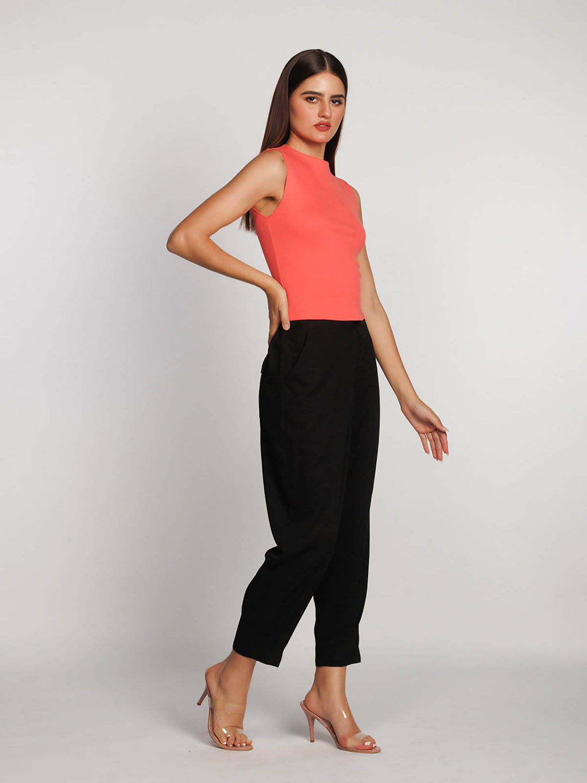 Womens Yellow Solid Tank Top | TT98 - view 23