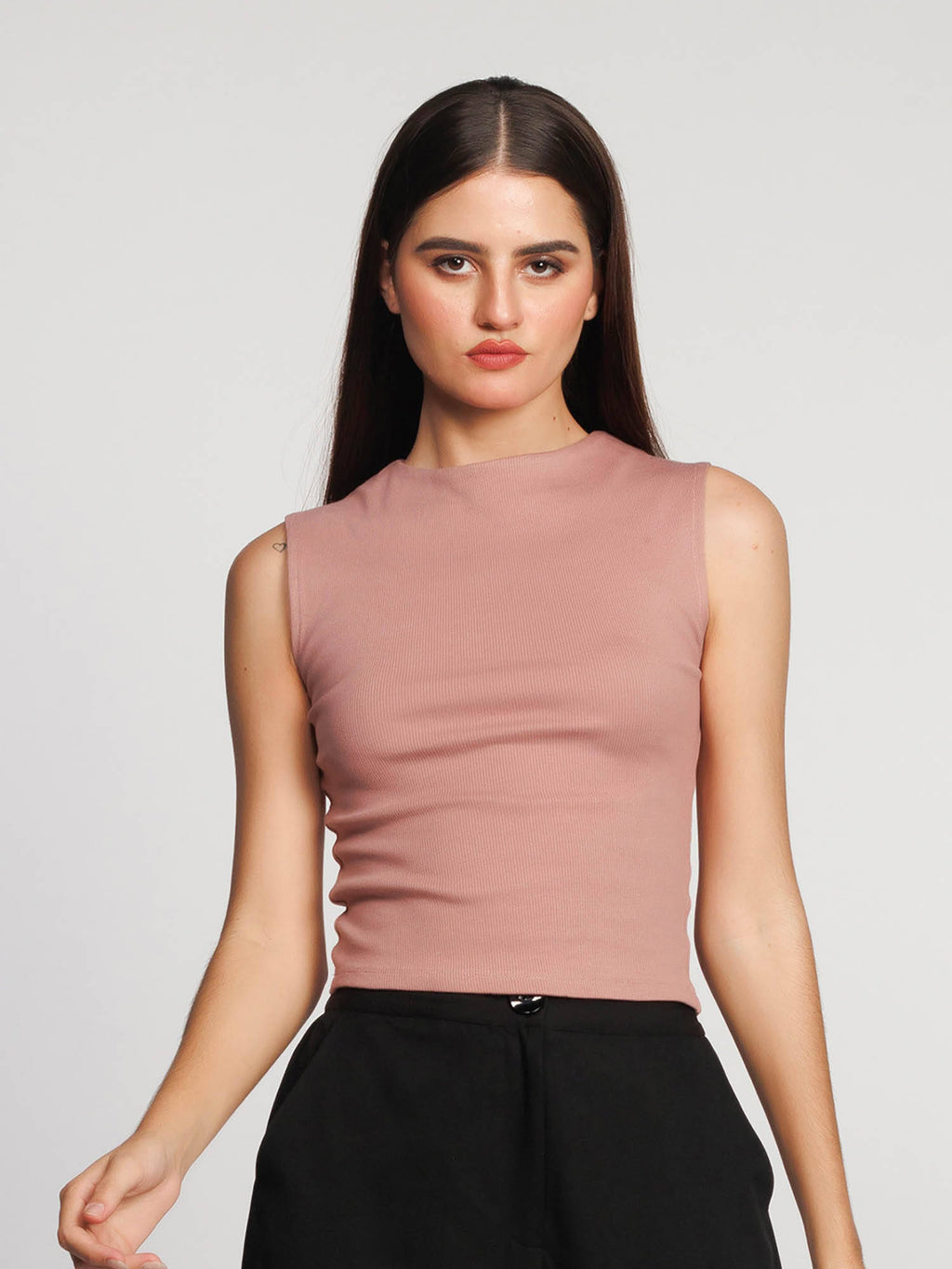 Womens Yellow Solid Tank Top | TT98 - view 8