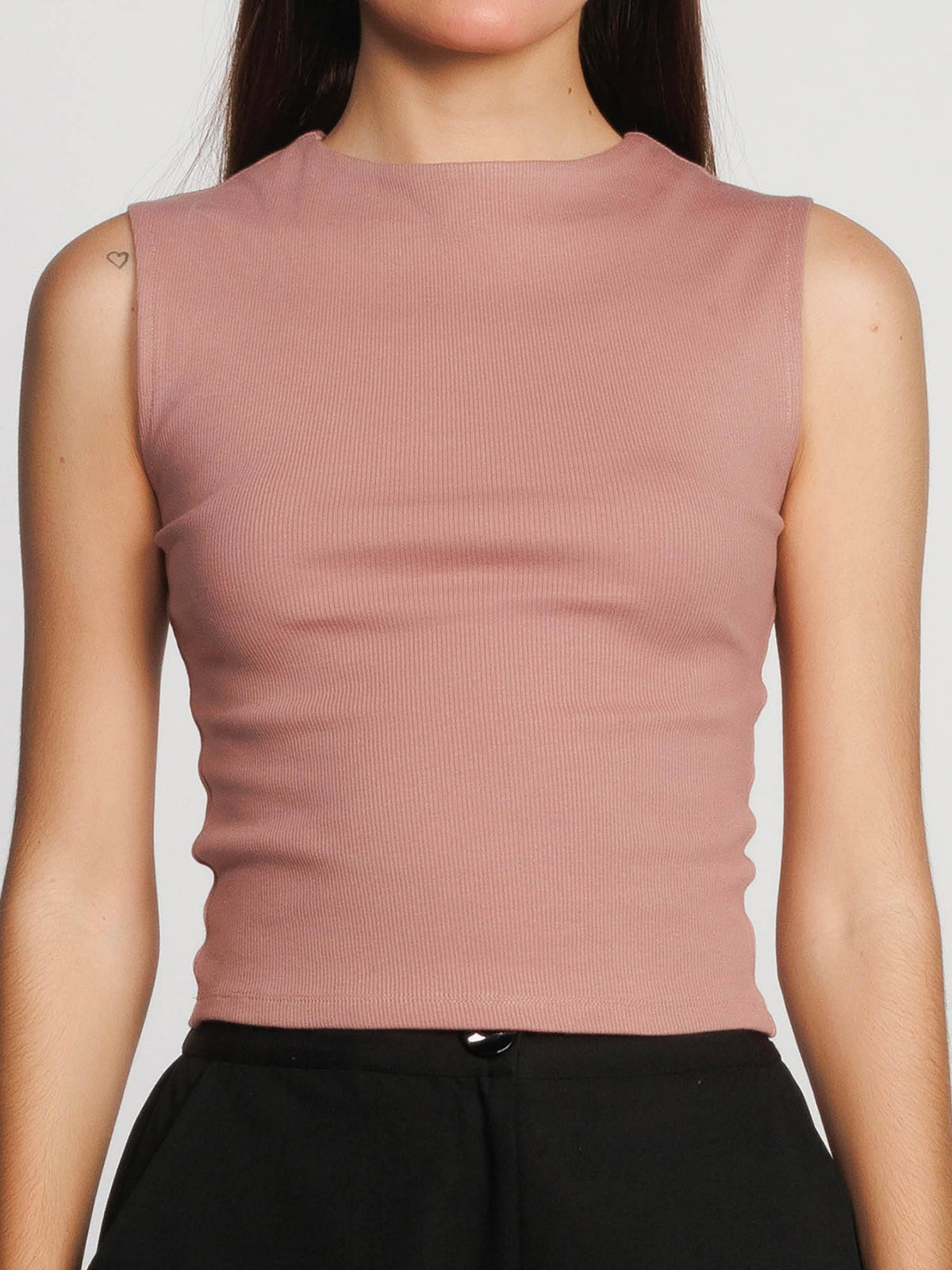 Womens Yellow Solid Tank Top | TT98 - view 12