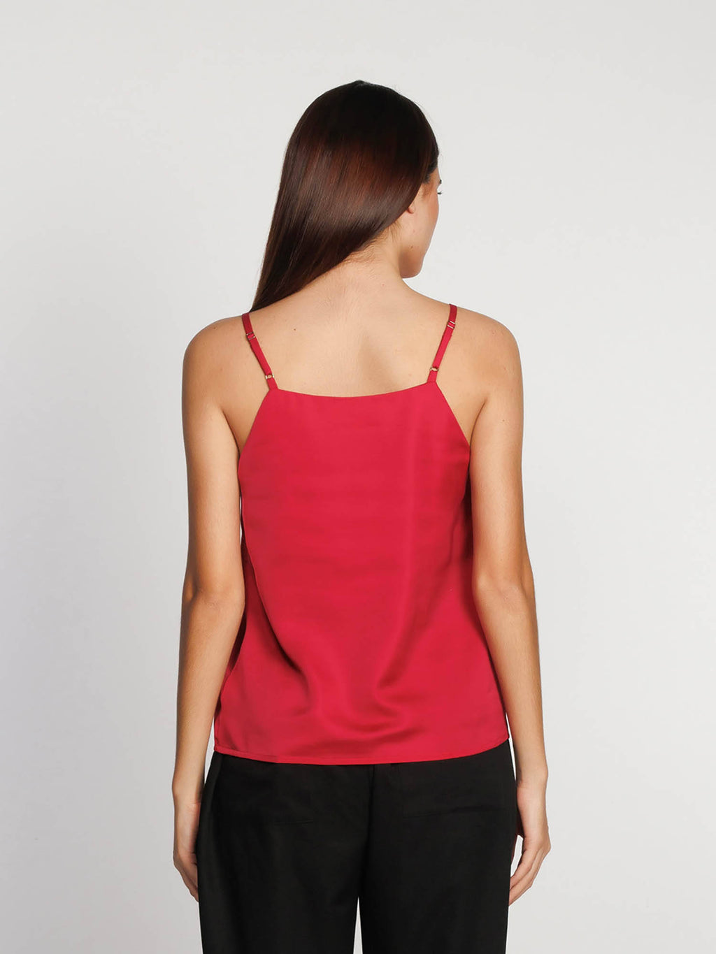 Womens Wine Solid Regular Tank Top | TT98 - view 22