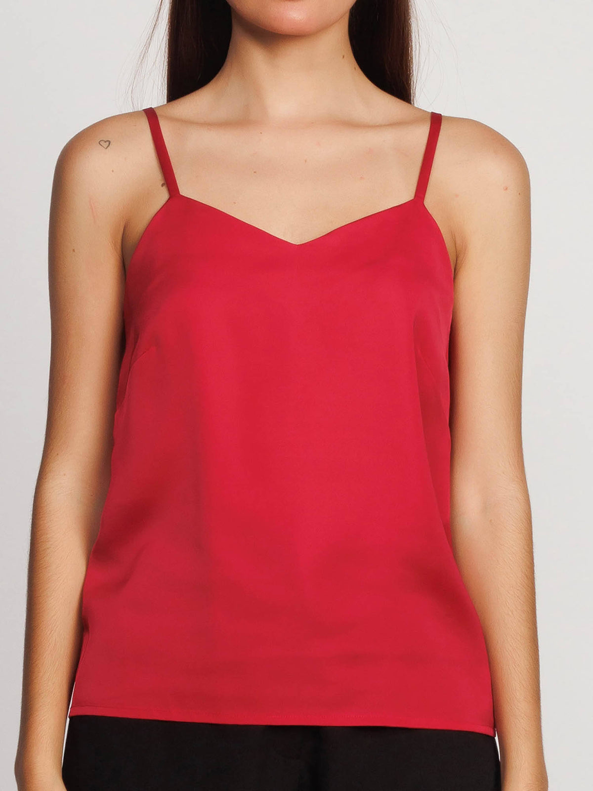 Womens Wine Solid Regular Tank Top | TT98 - view 24