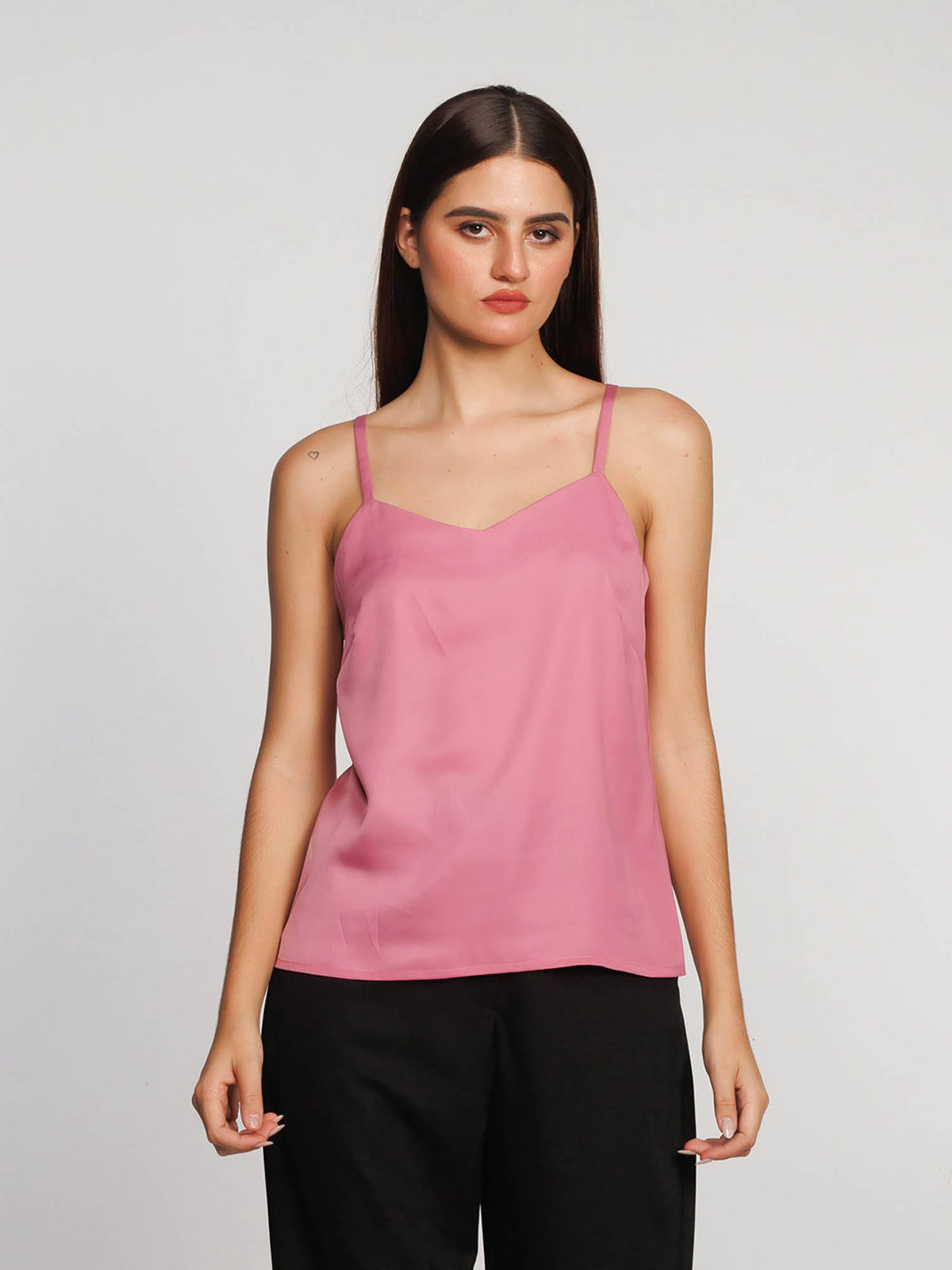 Womens Wine Solid Regular Tank Top | TT98 - view 14