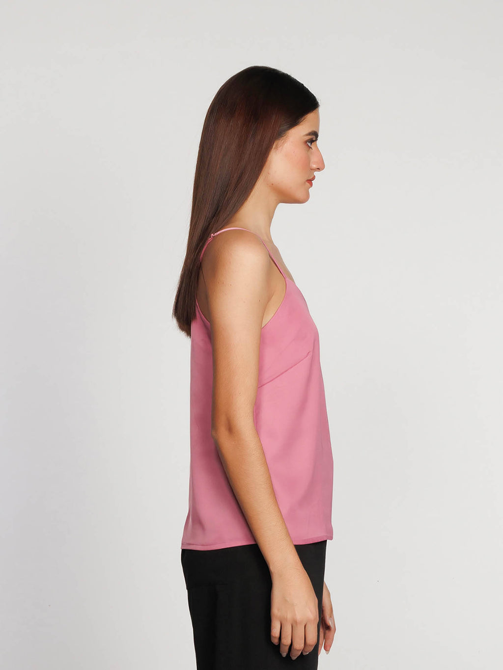Womens Wine Solid Regular Tank Top | TT98 - view 15