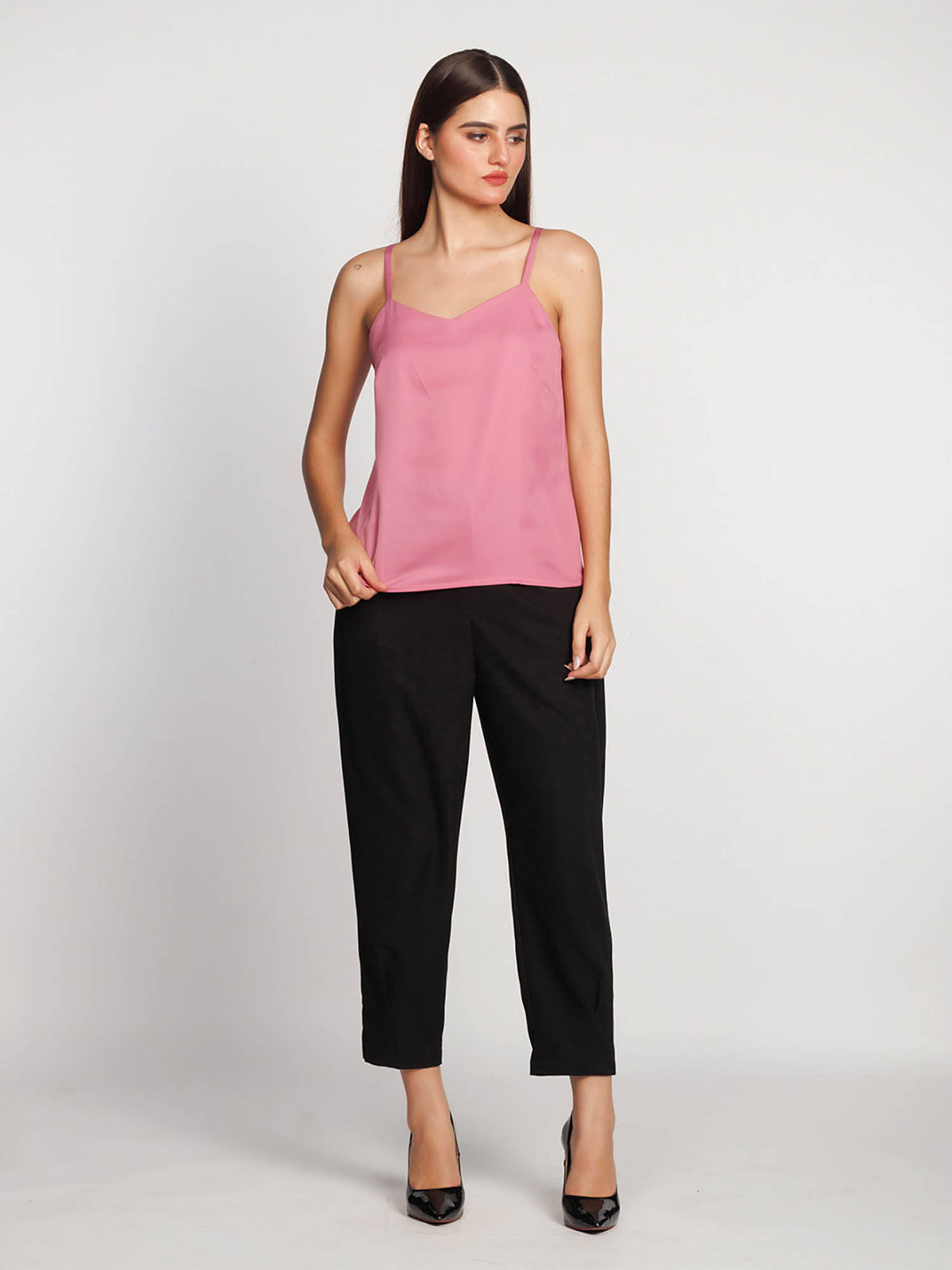Womens Wine Solid Regular Tank Top | TT98 - view 17
