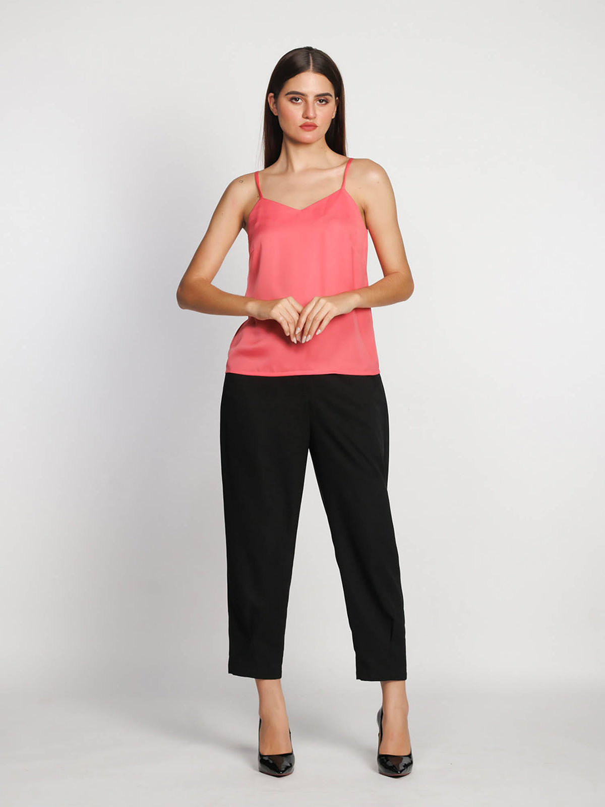 Womens Wine Solid Regular Tank Top | TT98 - view 7