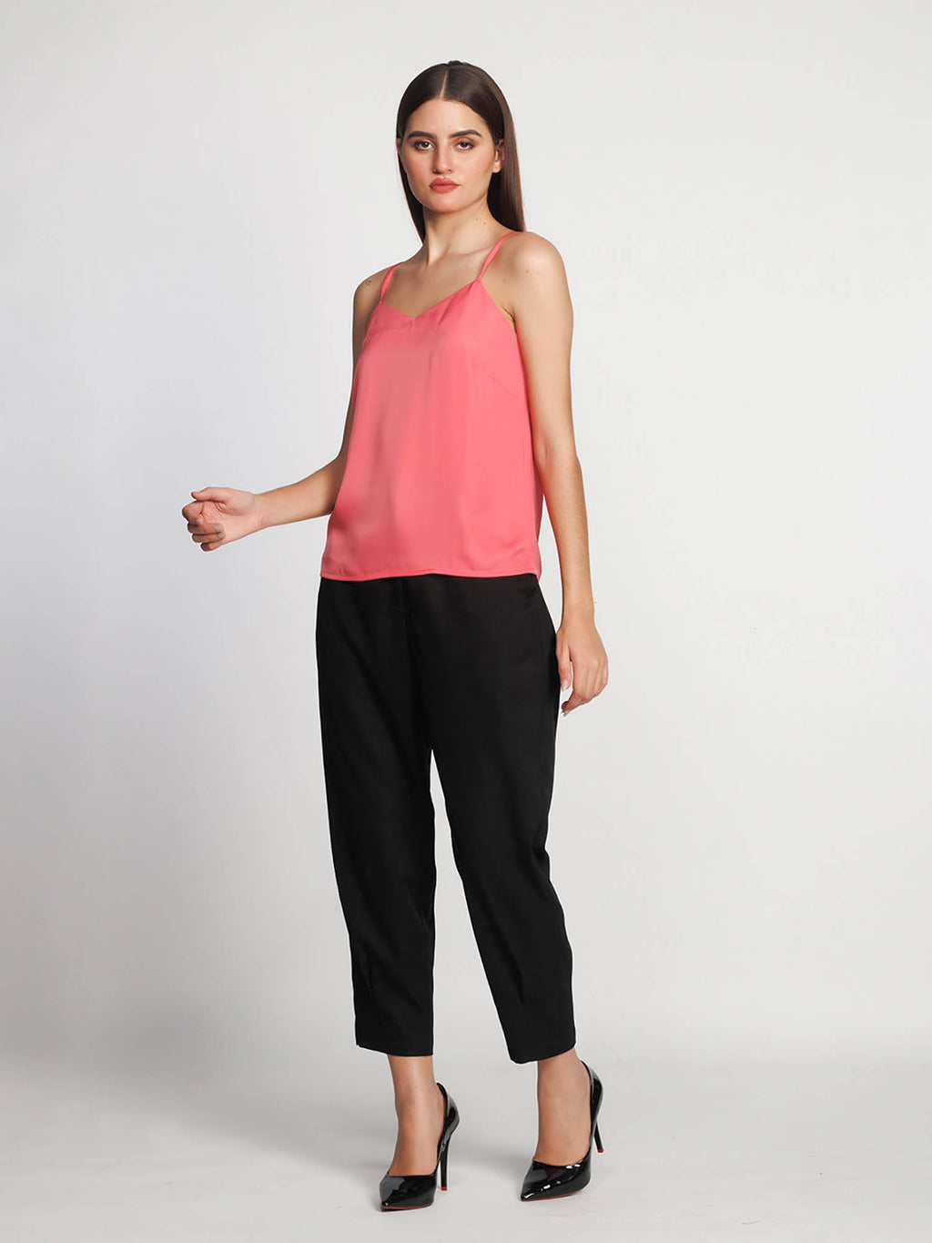 Womens Wine Solid Regular Tank Top | TT98 - view 11
