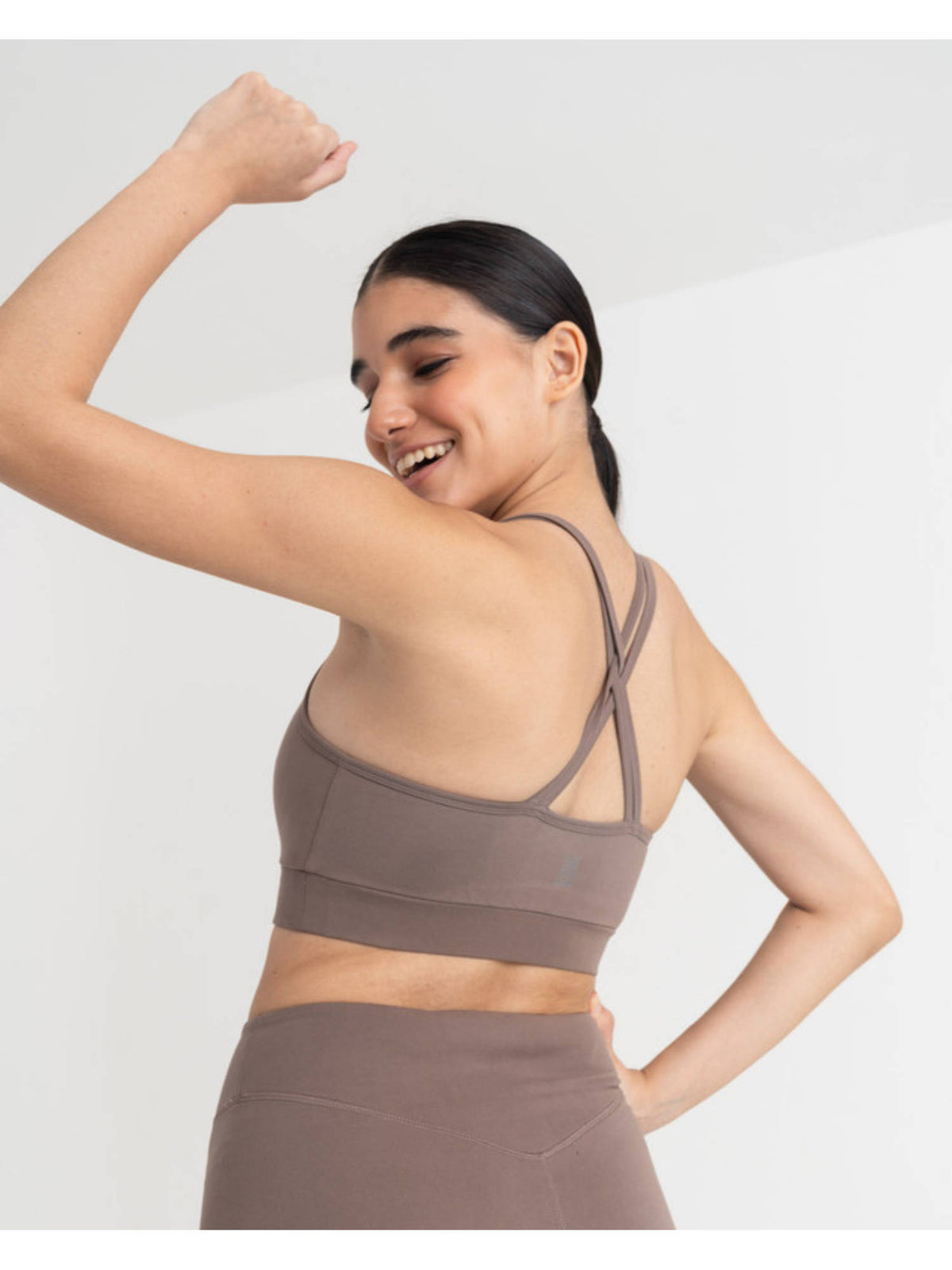 Women Zen Medium Coverage Sports Bra Grey | sb09 - view 19