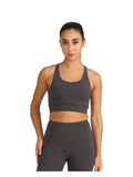 Women Zen Medium Coverage Sports Bra Grey | sb09 - view 1