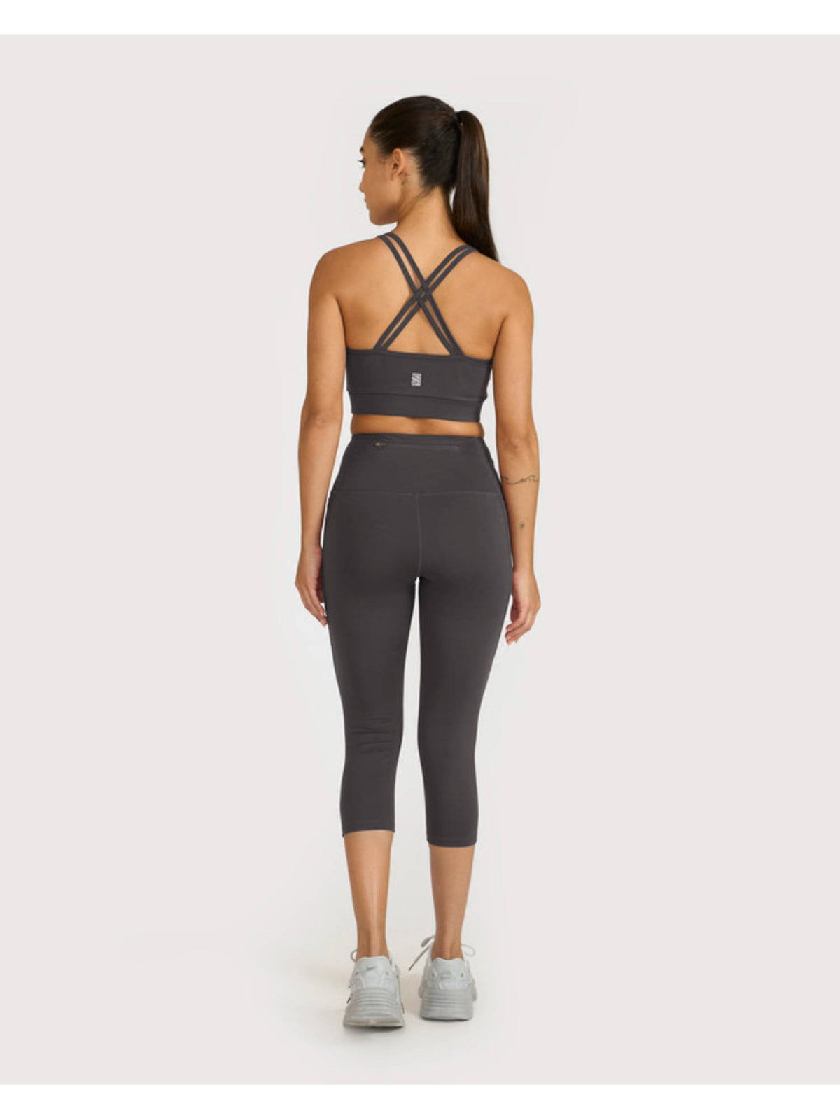 Women Zen Medium Coverage Sports Bra Grey | sb09 - view 5