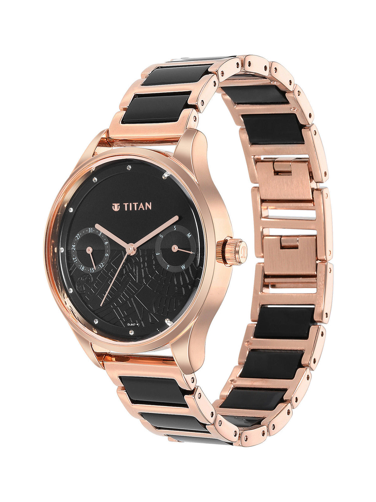 Purple Acetate 2670WD01 Black dial Analog Watch For Women | W92 - view 3