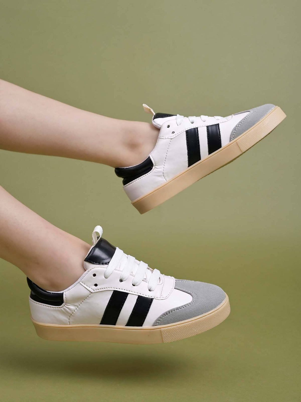 Beige Smart Sneakers for Women | SN09 - view 32