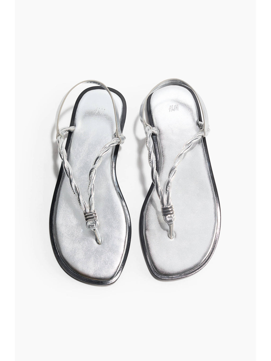 Women Black Twist-Detail Sandals | SD89 - view 6