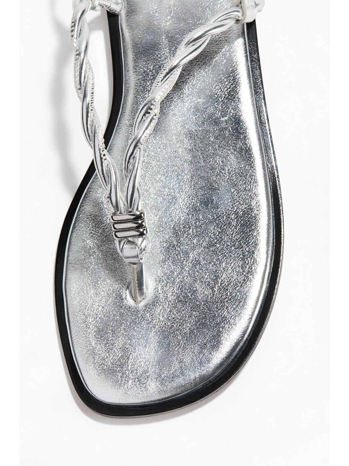 Women Black Twist-Detail Sandals | SD89 - view 7