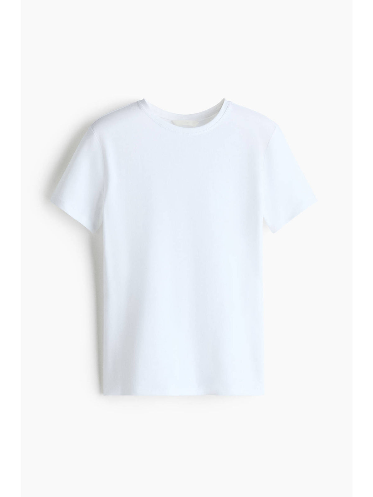 Women White Fitted Cotton-Blend T-Shirt | TS56 - view 5