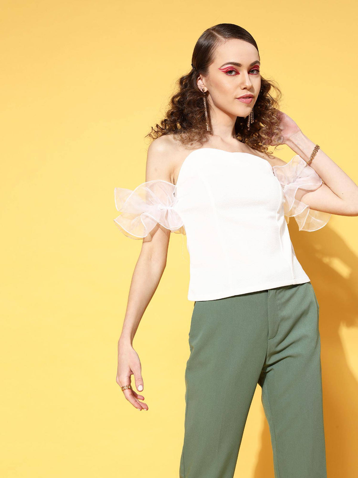 Lavender Solid Party Regular Top | TT90 - view 11