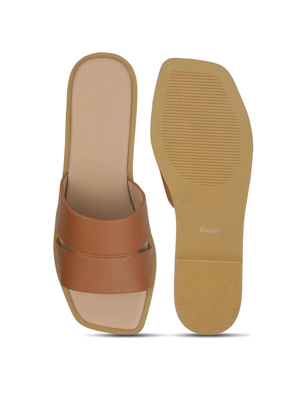 Women Brown Flats | F61 - view 2