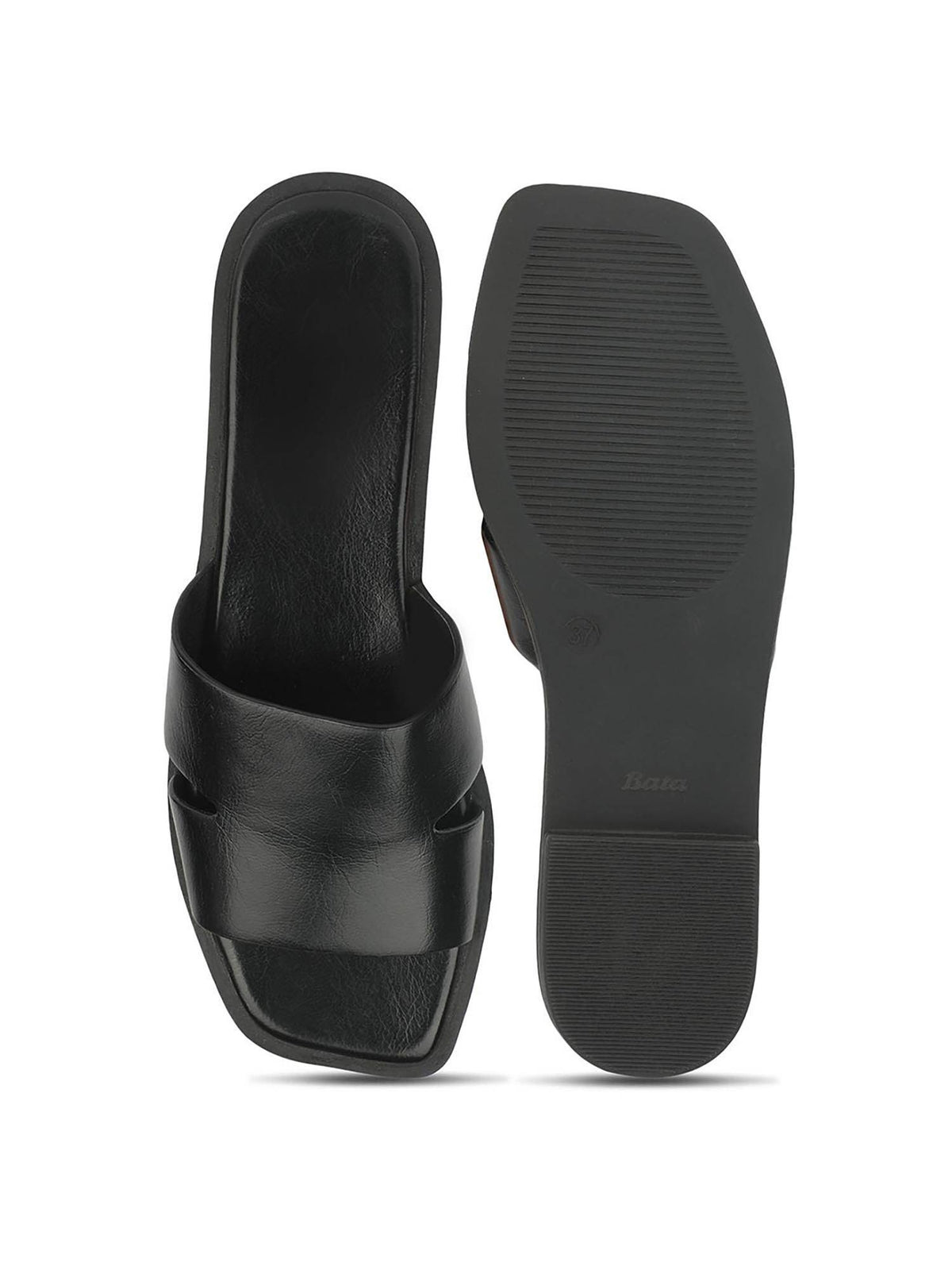 Women Black Flats | F61 - view 2
