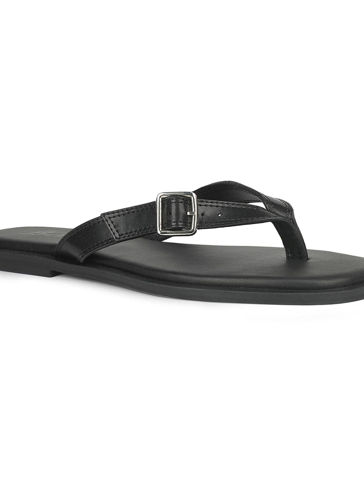 Women Black Elegant Flats | F61 - view 3