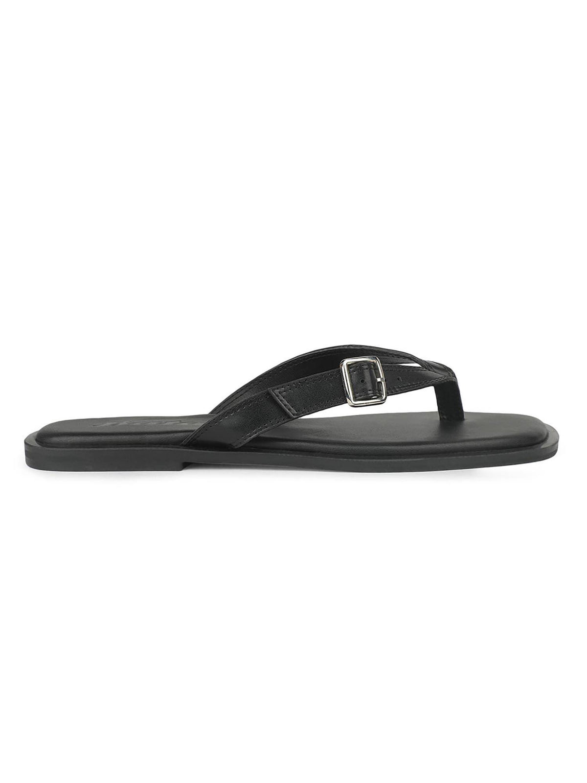 Women Black Elegant Flats | F61 - view 4