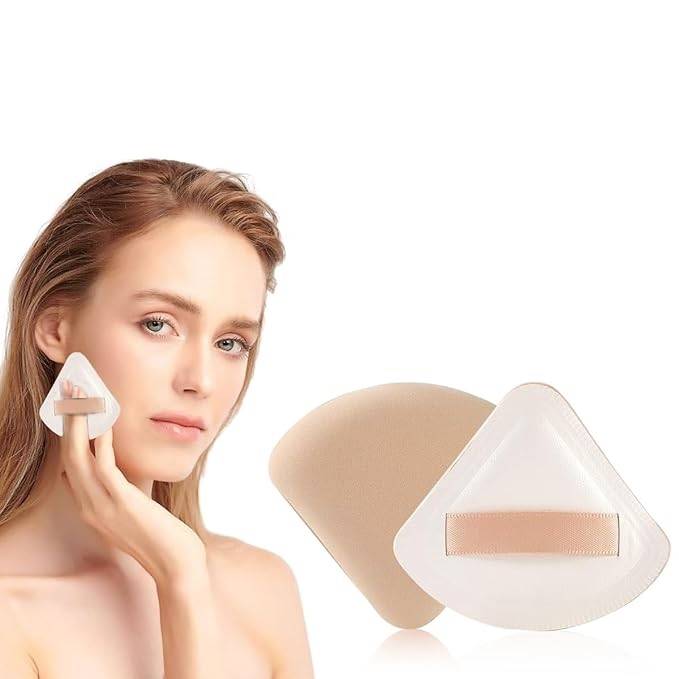 Fluffy Make Up Puff - Triangle, Velvety Soft, Smooth Coverage And Non - Toxic | C83 - view 2