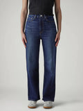 Womens Dark-Blue Comfortable Fit High Rise Jeans | ST23 - view 1