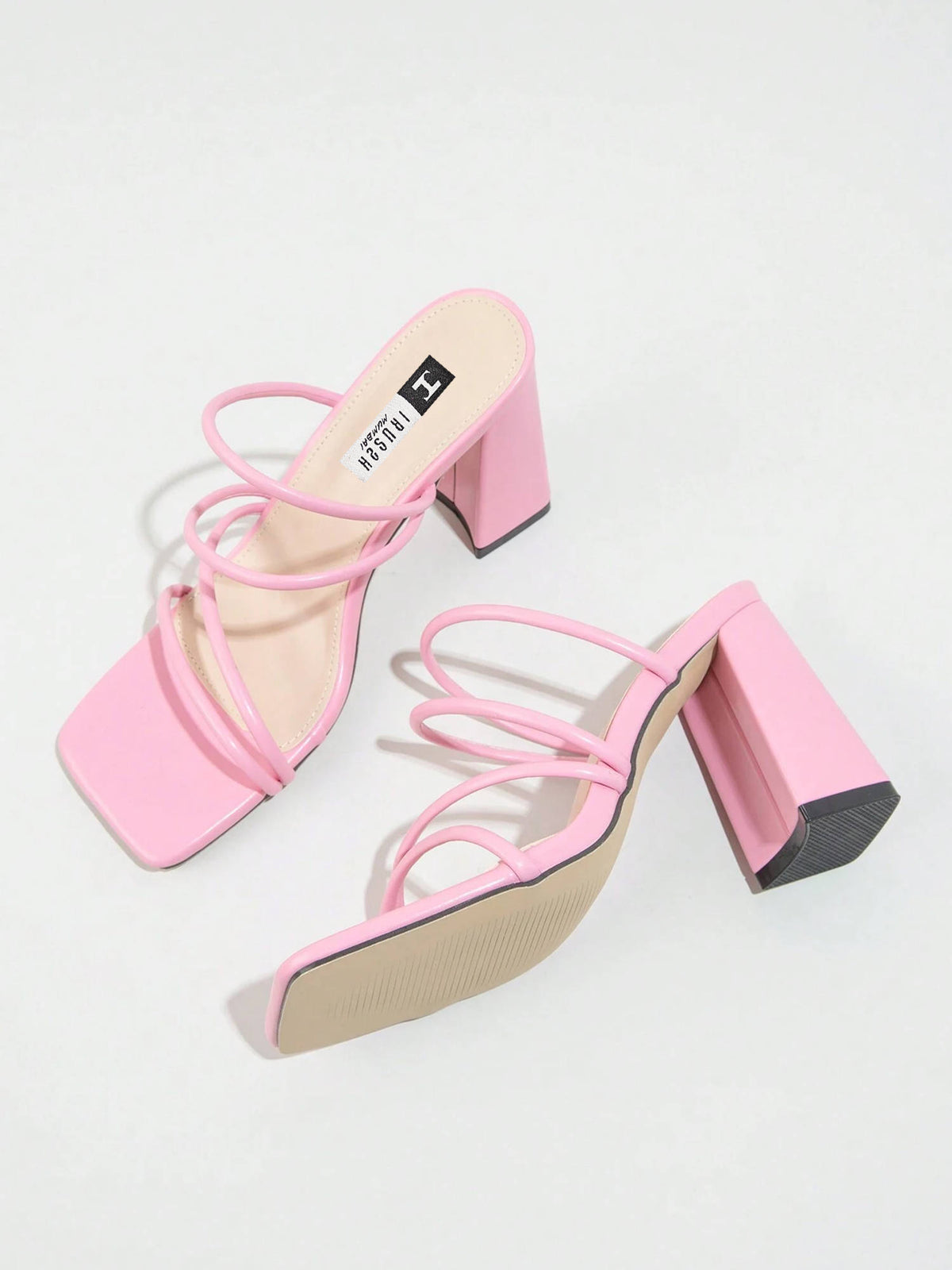 Women Basic Beach Block Heels Gold | H78 - view 13