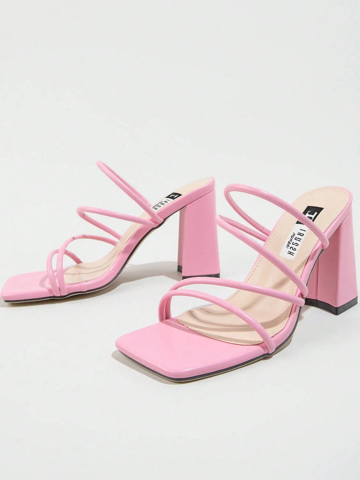 Women Basic Beach Block Heels Gold | H78 - view 16