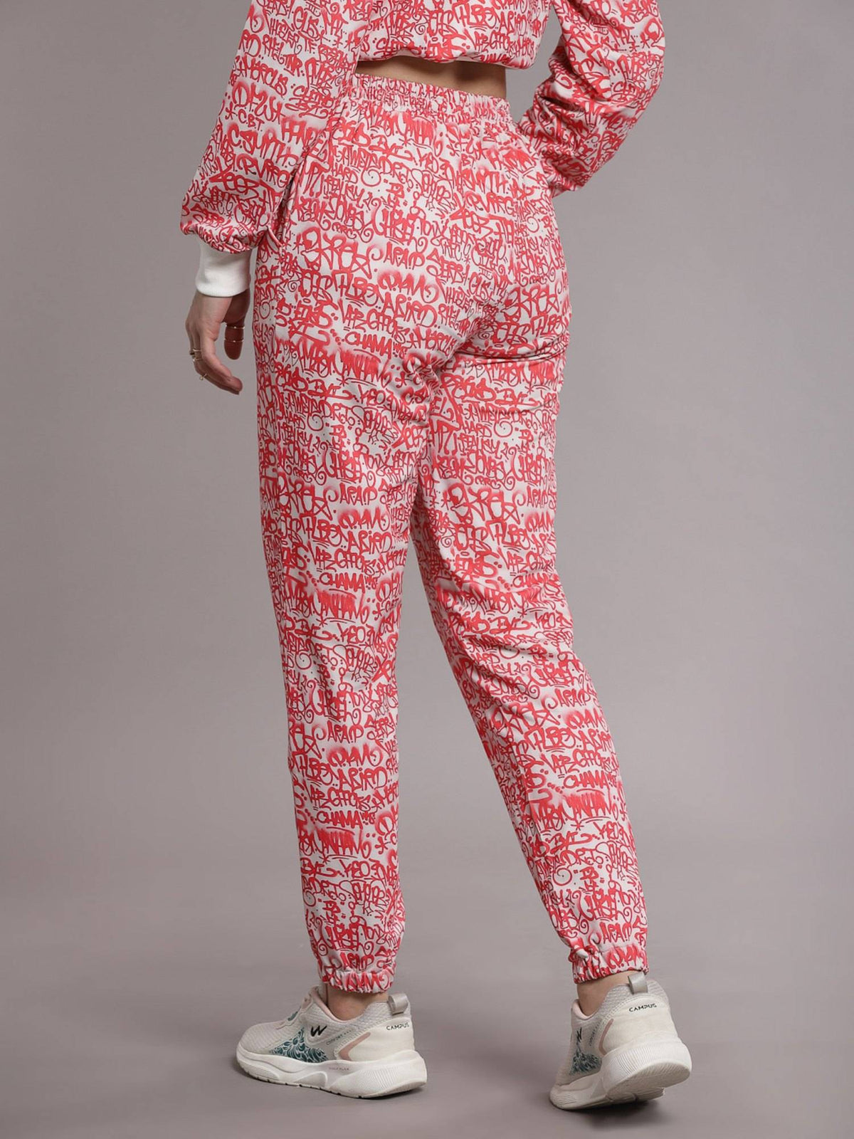 Red Printed Jogger | WJ89 - view 2