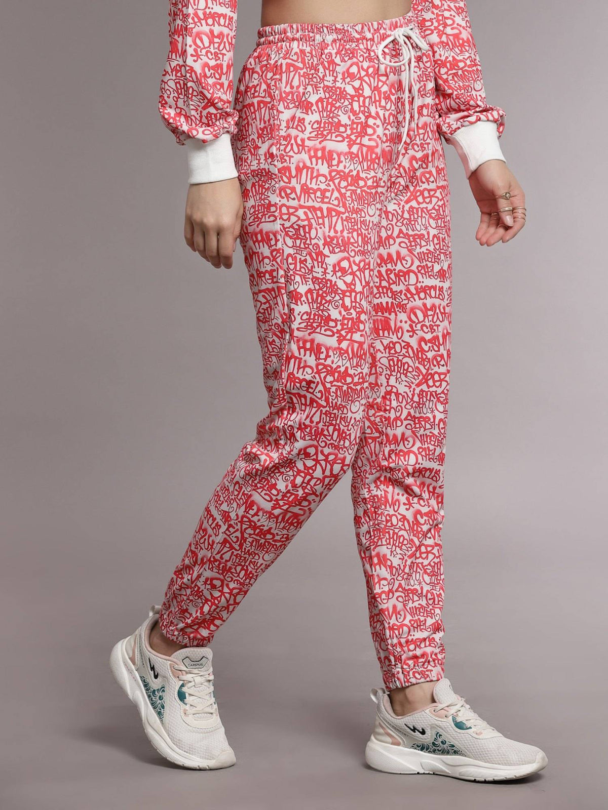 Red Printed Jogger | WJ89 - view 3